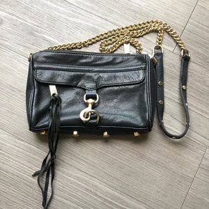 Black and Gold Rebecca Minkoff Crossbody